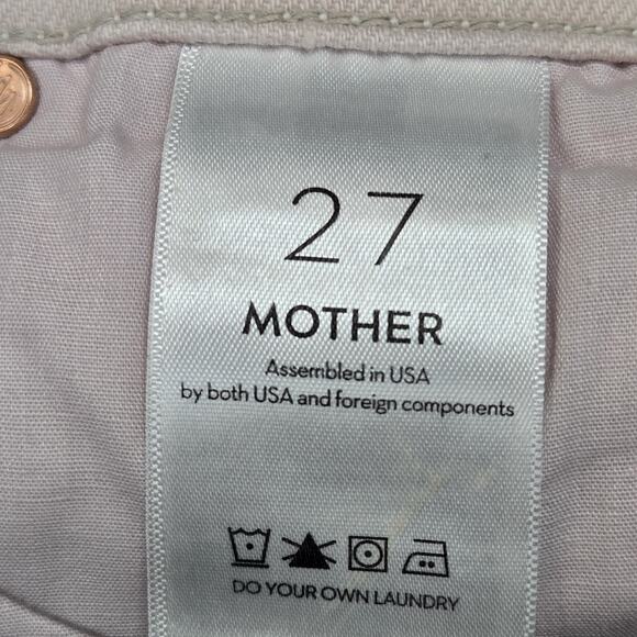 Mother jeans Womens 27 The Dazzler Hover Date Night Light Pink Straight Leg Crop - Picture 8 of 12